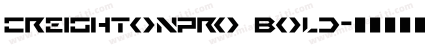 CreightonPro Bold字体转换
